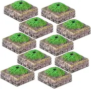 10pcs Landscape Model Tree Altar Base Miniature Architecture Tree Stand Decorative Scenery