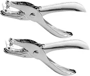 PLAFOPE 2pcs Hole Puncher 1 Hole Punch Single Hole Paper Punch Metal Handheld Paper Punch Tag Punch Circle Holes Punch for DIY Craft Tag