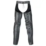 Vance Leather VL812S Motorcycle Chaps Deep Pocket Leather Pants