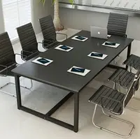 在飛比找樂天市場購物網優惠-會議桌 長條桌 大型辦公桌 小型會議桌簡易現代簡約4人6人8