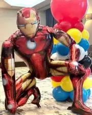 (2 PACK) Iron Man 3D Stand Airwalker Balloons Medium Size for Kid Birthday Party