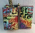 Mellow World Graffiti Mini Crossbody Bag Purse With Wallet