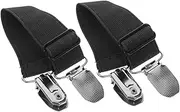 Totority Adjustable Elastic Trouser Leg Clips for Windproof Pants Versatile Fasteners for Cycling and Snowproof Pant Clamps Unisex Adjustable Fit