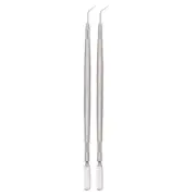 2PCS Eyelash Brush Eyelash Extension Tool Stainless Steel Eyelash Tool with Comb