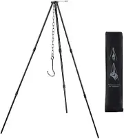 Lightweight Aluminum Collapsible Camping, Hunting, Backpacking Tripod Cooker