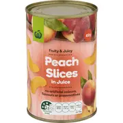Woolworths Peach Slices In Juice 410g