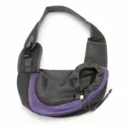 Purple Dog Mesh Sling Carry Pack Backpack Carrier Travel Tote Shoulder Bag