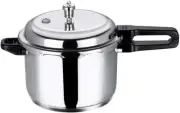 Vinod V5L Stainless Steel Sandwich Bottom Pressure Cooker, 5-Liter,Silver,Medium