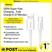 Baseus Superior Series Fast Charging Data Cable USB to Type-C 100W 2M-White
