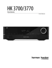 Harman Kardon HK3700 HK3770 Receiver Owners Manual