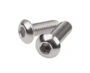 Hex Socket Button Cap Head Screws Bolts, M4 x 10mm 200pcs,304 Stainless Steel Metric, Hexagon Coarse Threaded Machine Fully Thread Allen SUS Storage