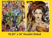 Wizard Magazine 2 Sided Poster 10.25" x 14" ARIA Preview Savage Dragon Image