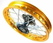 12" FRONT ALUMINUM RIM WHEEL DISC BRAKE 15MM BEARING SIZE PIT DIRT BIKE H RM06Y