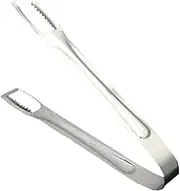 OFFSCH Stainless Steel Ice Tongs Food Serving Tongs for Ice Pastries and for Home Parties Buffets and Catering Events Functional Kitchen Tool Silver