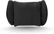 Neck Pillow Suede Headrest Lumbar Support Bustle Seat Protection Car Accessories Compatible With Tesla Model Y/Model 3 2018-2022 2023(TSL01-black)