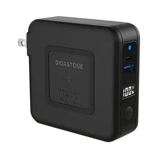 Gigastone QP-10200B 10000mAh 黑 四合一 QI無線旅充 行動電源