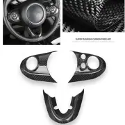 Car Steering Wheel Cover Trim For Mini Cooper JCW F54 F55 F56 2014+ Carbon Fiber (for: Mini)