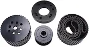 Belt Drive Pulley Set Crankshaft Pulley Compatible For Mopar Big Block 361 383 400 413 Repair Parts Easily Install Professional Black