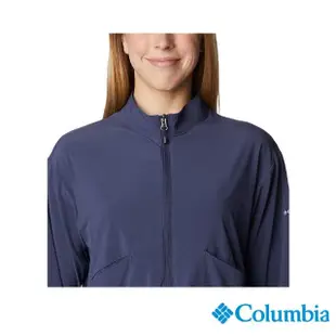【Columbia 哥倫比亞 官方旗艦】女款-Boundless Beauty防潑短版外套-深藍(UAR03860NY / 2023年春夏)