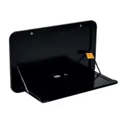 Black 450mm x 650mm Lifestyle Table Folding Drop Down for Caravan, RV Picnic