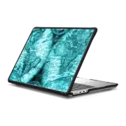 MacBook Pro 14-inch (M1 - M4) Impact Case Antique World Map by Nature Magick - Teal Turquoise