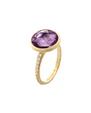 Marco Bicego Jaipur 18K 4.19 ct. tw. Diamond & Amethyst Ring