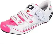 Sidi Genius 7 Womens Road Shoes White/Flouro Pink Size 38