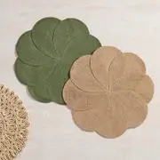 Jute Flower Placemat [HABLJUTPLS24]
