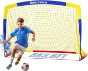 Dimples Excel Soccer Goal Pop up Net for Backyard, 1 Pack (5' x 3.6')