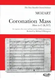 Mozart Coronation Mass in C K.317 Vocal Score SATB Choral Sheet Music Latin Book