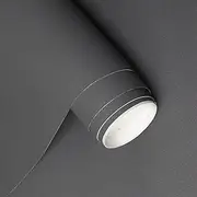 [Homease] Solid Dark Gray Wallpaper 24 x 196 inch Thick Matte Dark Gray Contact Paper Decorative Peel and Stick Wallpaper for Shelf Liner Cabinet Table Door Waterproof Vinyl Self Adhesive PVC Film