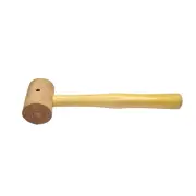 Raw Hide Leather Mallet Natural 2.5"(62mm)-Extra Soft Non-Coated Mallet Hammer