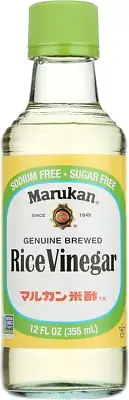 Genuine Brewed Rice Vinegar, 12 Ounce Glass Bottle (Pack of 1)