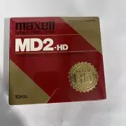 Maxell MD2-HD Mini-Floppy Disk, 5 1/4", 10 pc. pack, NEW, SEALED