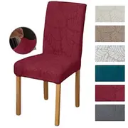 Stretch Dining Chair Covers Elastic and Durable Slipcovers Perfect for Protecting and Refreshing Dining Chairs Suitable for High-Back Dining Chairs Adds Comfor