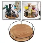 Turntable Tray Rotating Spice Rack Organizer for Desktop Cabinet Kitchen