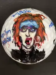 Marilyn Manson One Of A Kind Celebrity Golf Ball As Pictured
