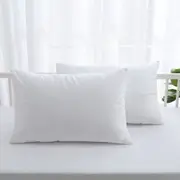 Dreamaker Bamboo Cotton Jersey Cot Waterproof Pillow Protector White 2 Pack