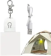 [Generic] LED Purse Light | Rechargeable Tiny LED Light Keychain | Portable Dangling Night Light, Purse Flashlight for Outdoor Camping, Hiking, Fishing and Walking