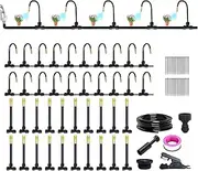 Dripping System for Garden | Water Irrigation System for Garden | Gardening Accessories Automatic with Tubing Hose Adjustable Nozzle, Water Sprinkler for Lawn Patio Misting