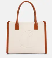 [Christian Louboutin] Christian Louboutin By My Side E/W Large canvas tote bag One Size beige