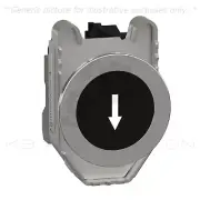 Schneider XB4FA3351 Push button, spring return, black flush, marked DOWN ARROW