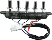 WeiLaiKeQi Range Hood Switch Range Hood Key Board Switch Replace Panel Controller Supplies Strong Kitchen Range Hood Pushbutton Switch, 5 Pushbutton