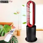 ANGELO Bladeless Cool Heat Electric Fan LED Touch Control Airflow Purification