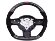 Carbon Steering Wheel Alcantara Red Stripe For 02-06 Mini Cooper R50 R52 R53 (for: Mini)