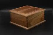 Dovetail box made in WALNUT jewelry trinket keepsake fine woodwork