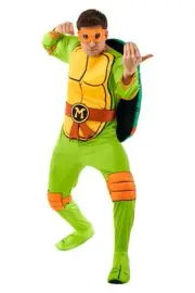 TMNT Michelangelo Men's Deluxe Costume | Large