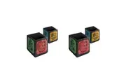 2PK Wizarding World Harry Potter Bold Crests Square Pen Pot Organiser 9x10cm