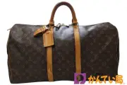 LOUIS VUITTON M41424 Keypol 55 Monogram Canvas Leather Boston Bag Travel Bag Bro