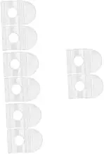 4sets Blind Clip Non Hooks Roller Blind Blinds Test Blackout Insulated Hooks for Cable Pen Liners Door Portable Chain Cord Plastic Transparent 2pcs*4